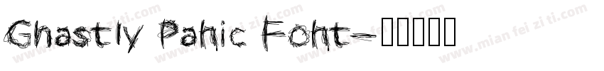 Ghastly Panic Font字体转换